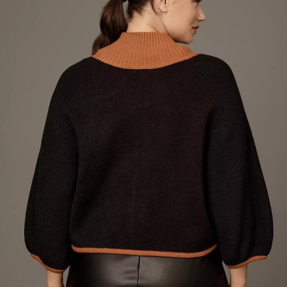 Anthropologie Maeve Dog Knit Cardigan Sweater Cape Greyhound Dogs Shrug L NWT - Picture 6 of 9